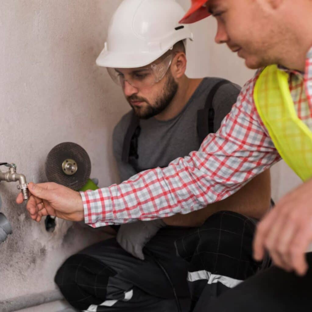 Emergency blocked drain warning signs