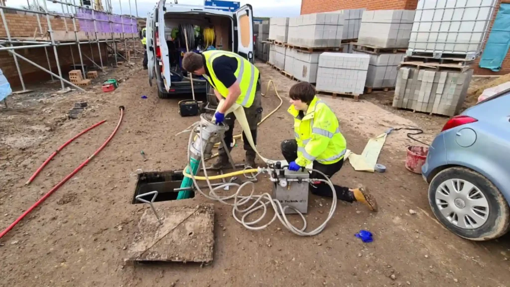 Water jetting for blockages