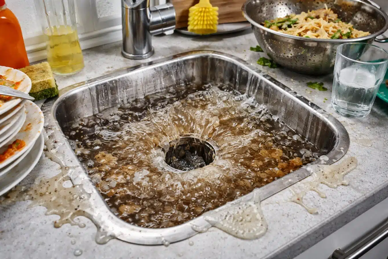 My Drain Suddenly Overflowing