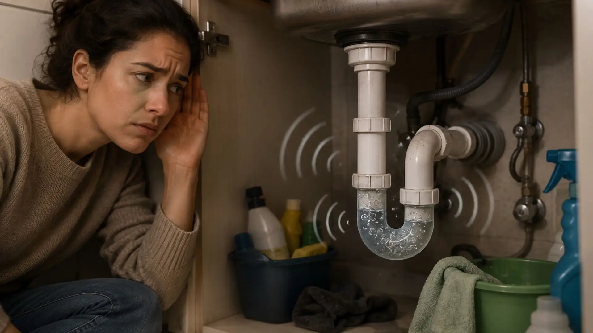 Gurgling sounds coming from pipes