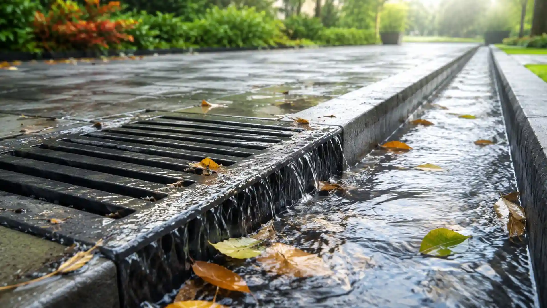 Maintain external drainage systems