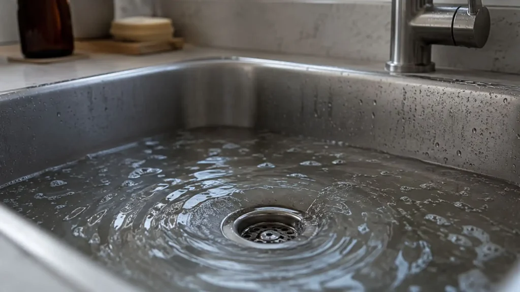 Sink starts draining slower