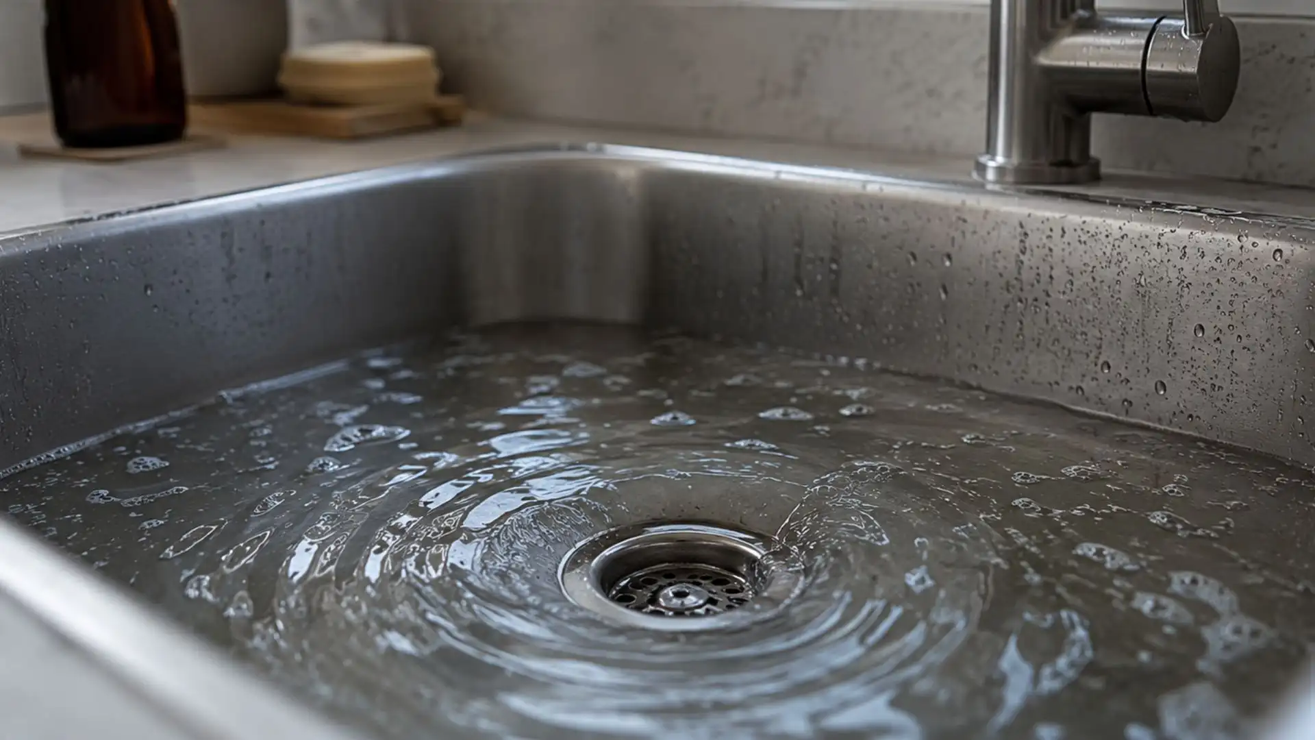 Sink starts draining slower