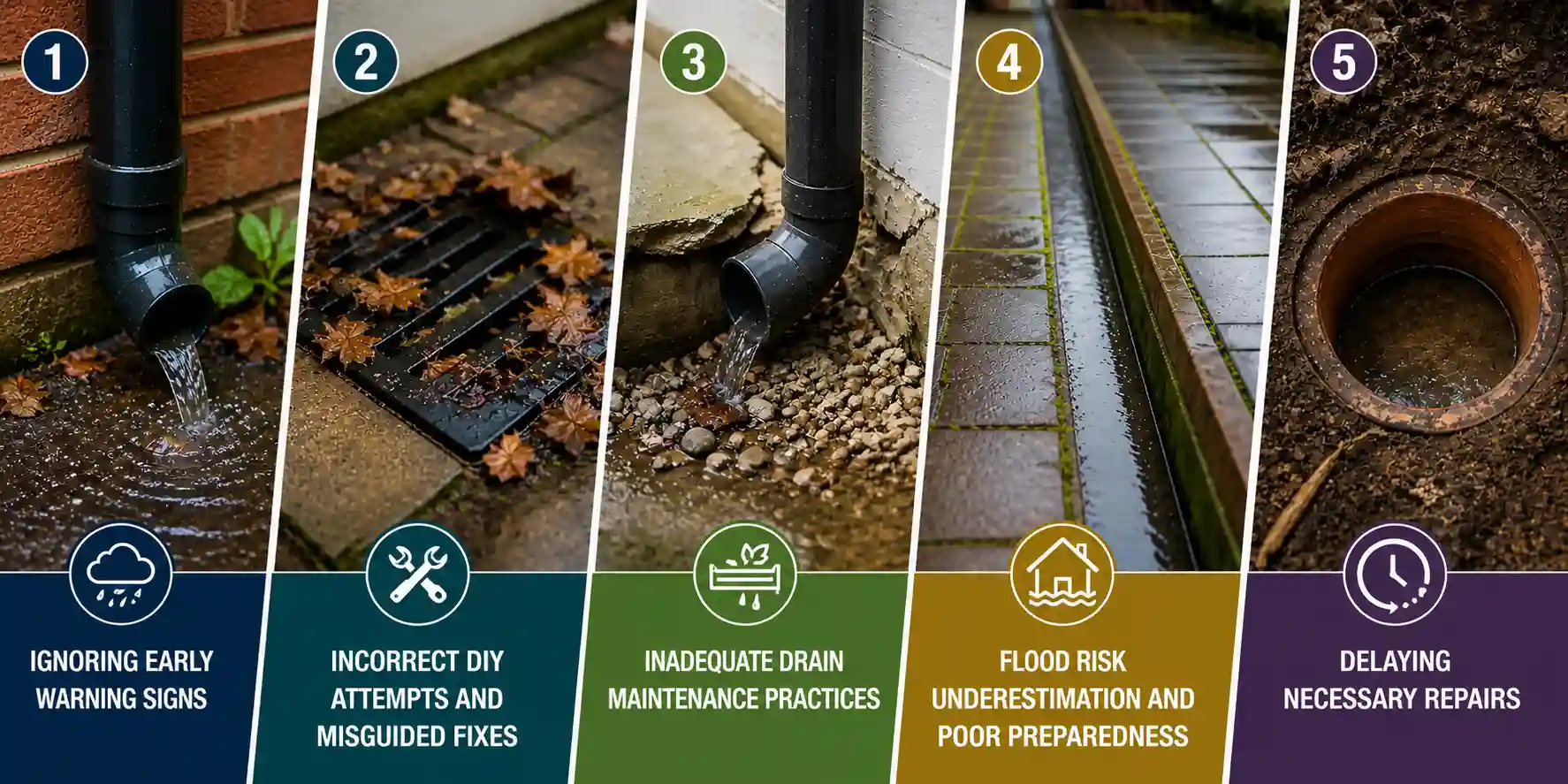Top 5 Drainage Mistakes Kent