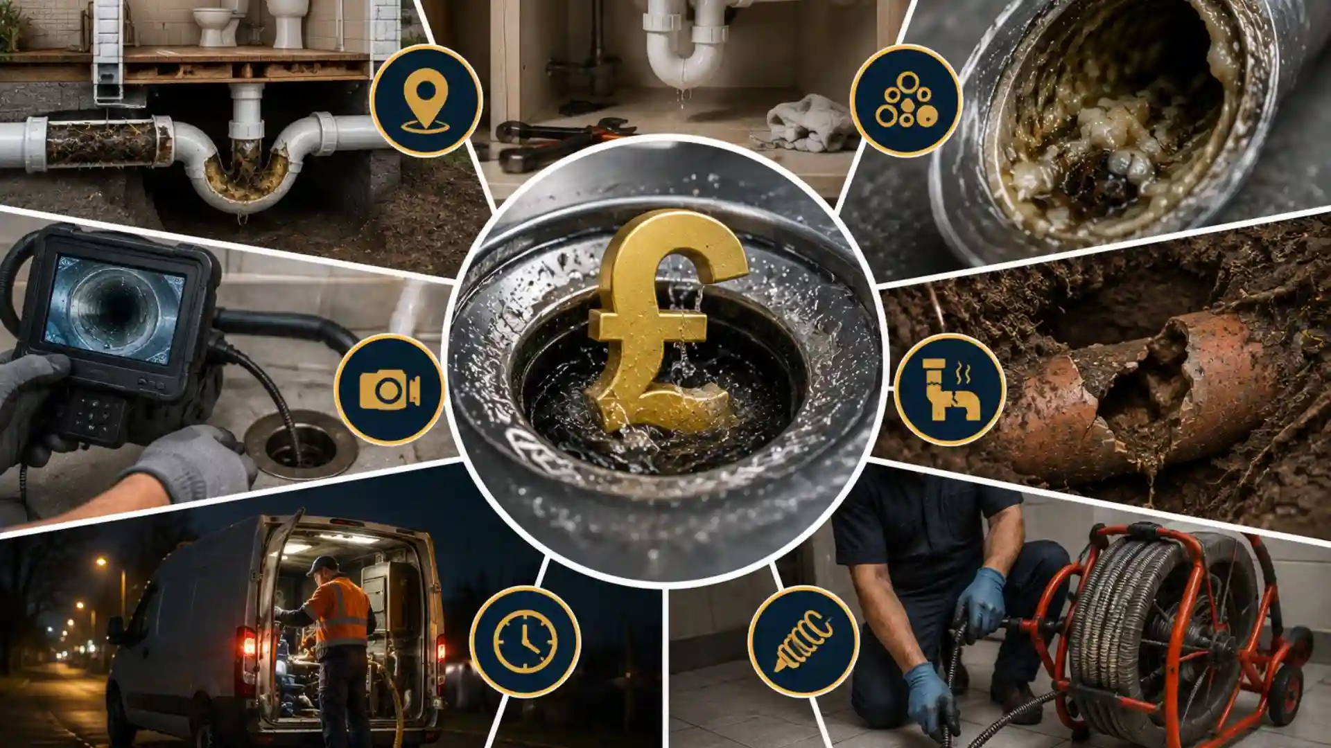 What usually affects the cost of drain unblocking