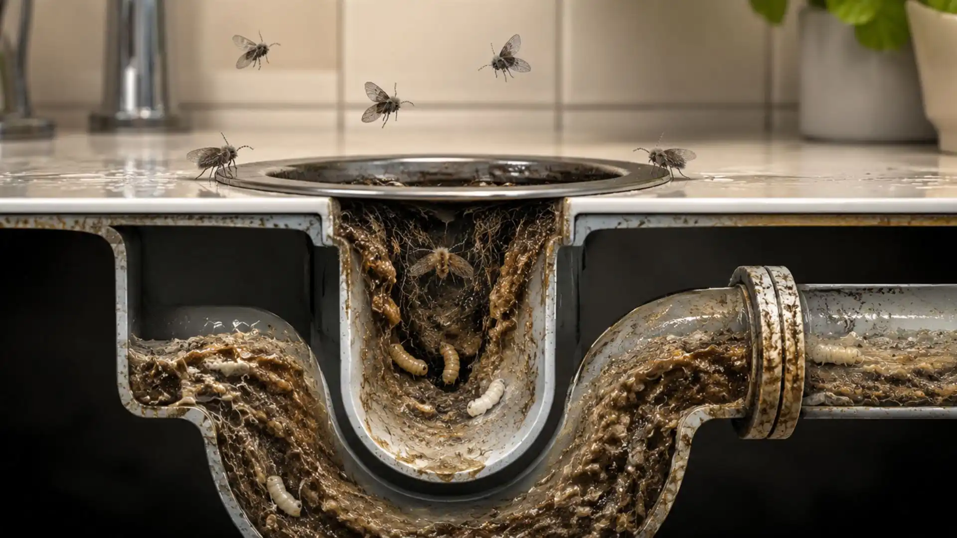 Why drain flies appear