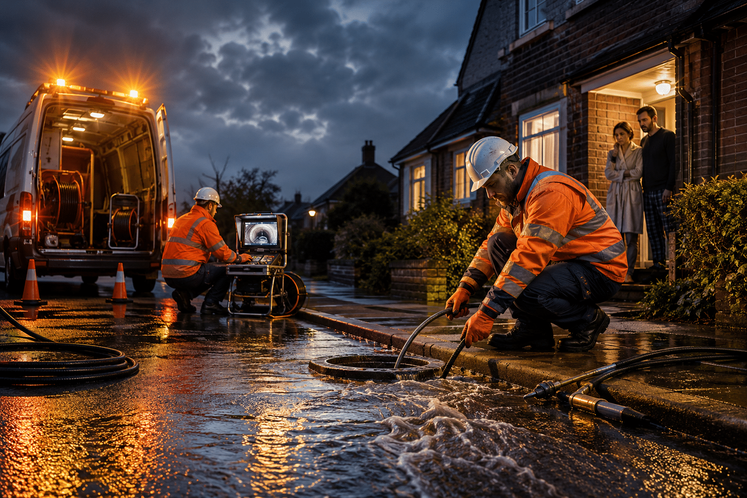 What should you expect during urgent drainage problems?