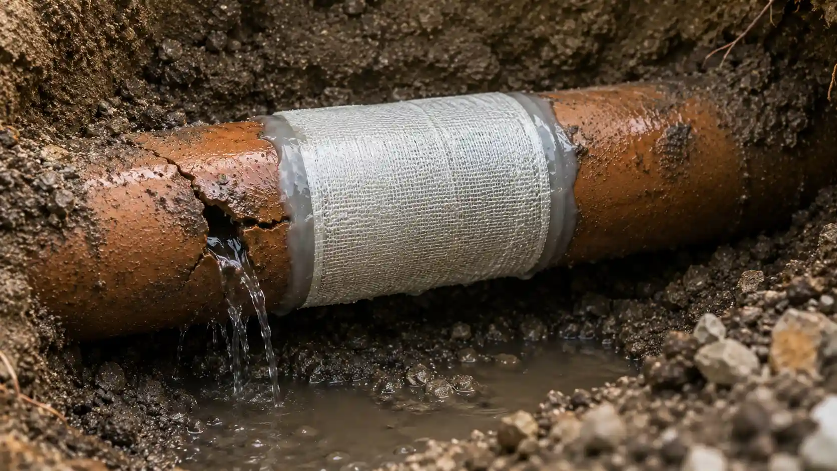 Leaking Drain Pipes Repair Hidden Damage with Patch Repairs