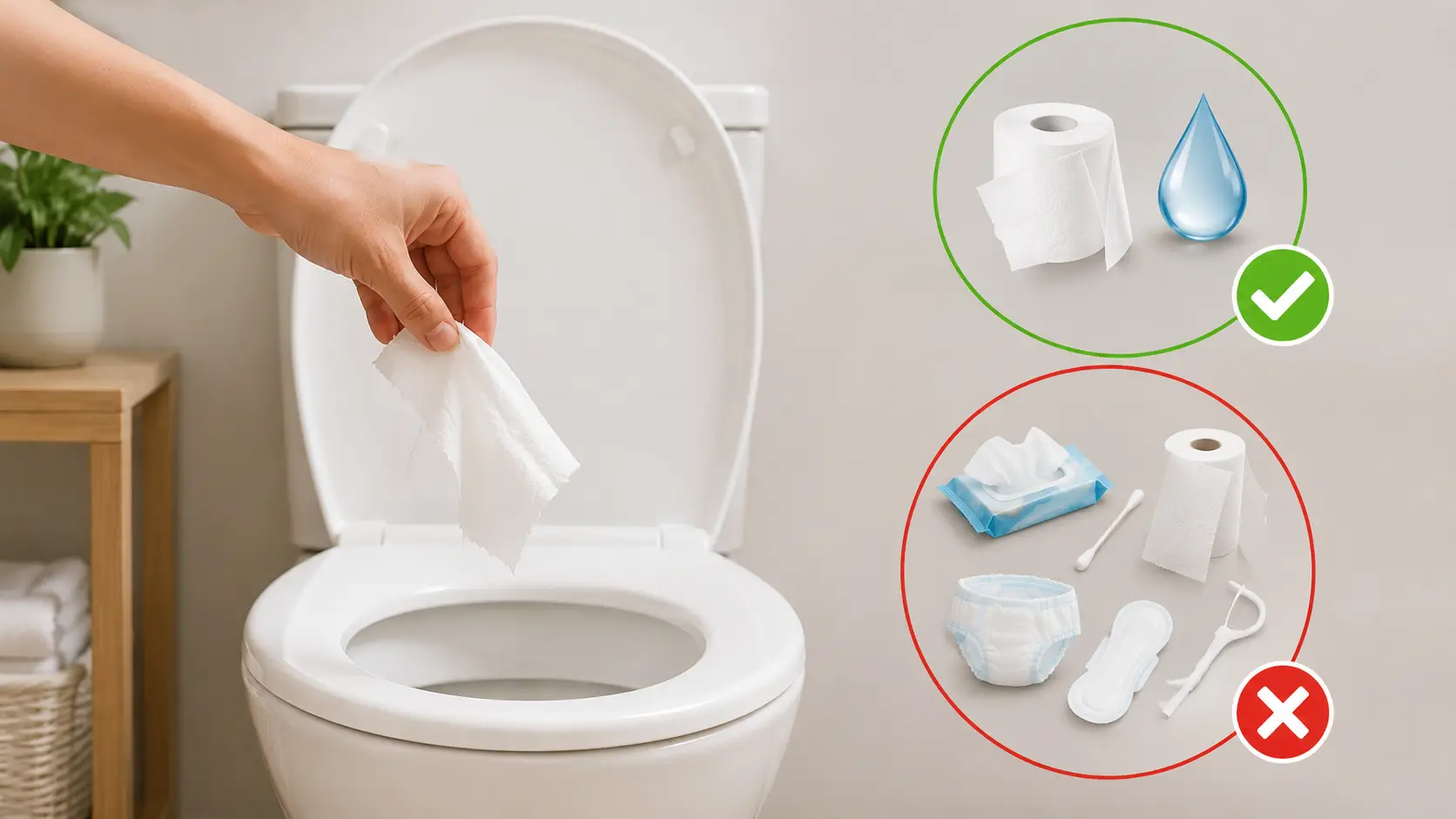 Only Flush the Three Things That Belong in the Toilet