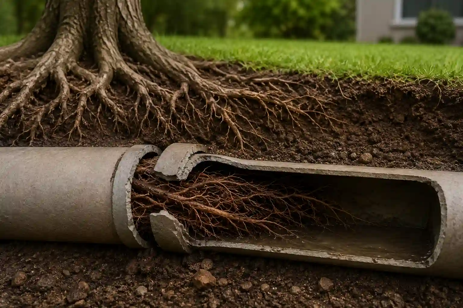 Tree Roots in Drain Pipes: Signs, Causes, and Repair Options