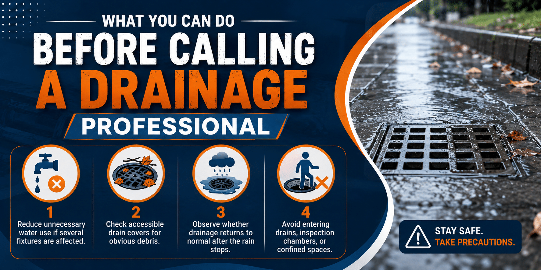 What You Can Do Before Calling a Drainage Professional