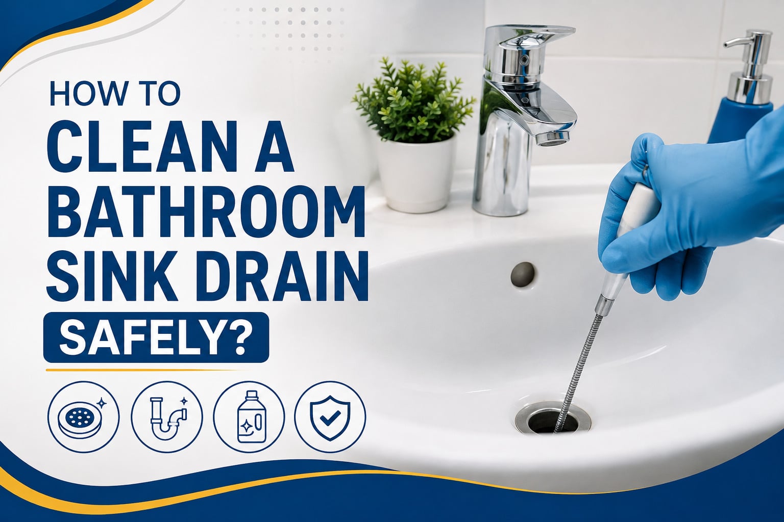 How to Clean a Bathroom Sink Drain Safely?