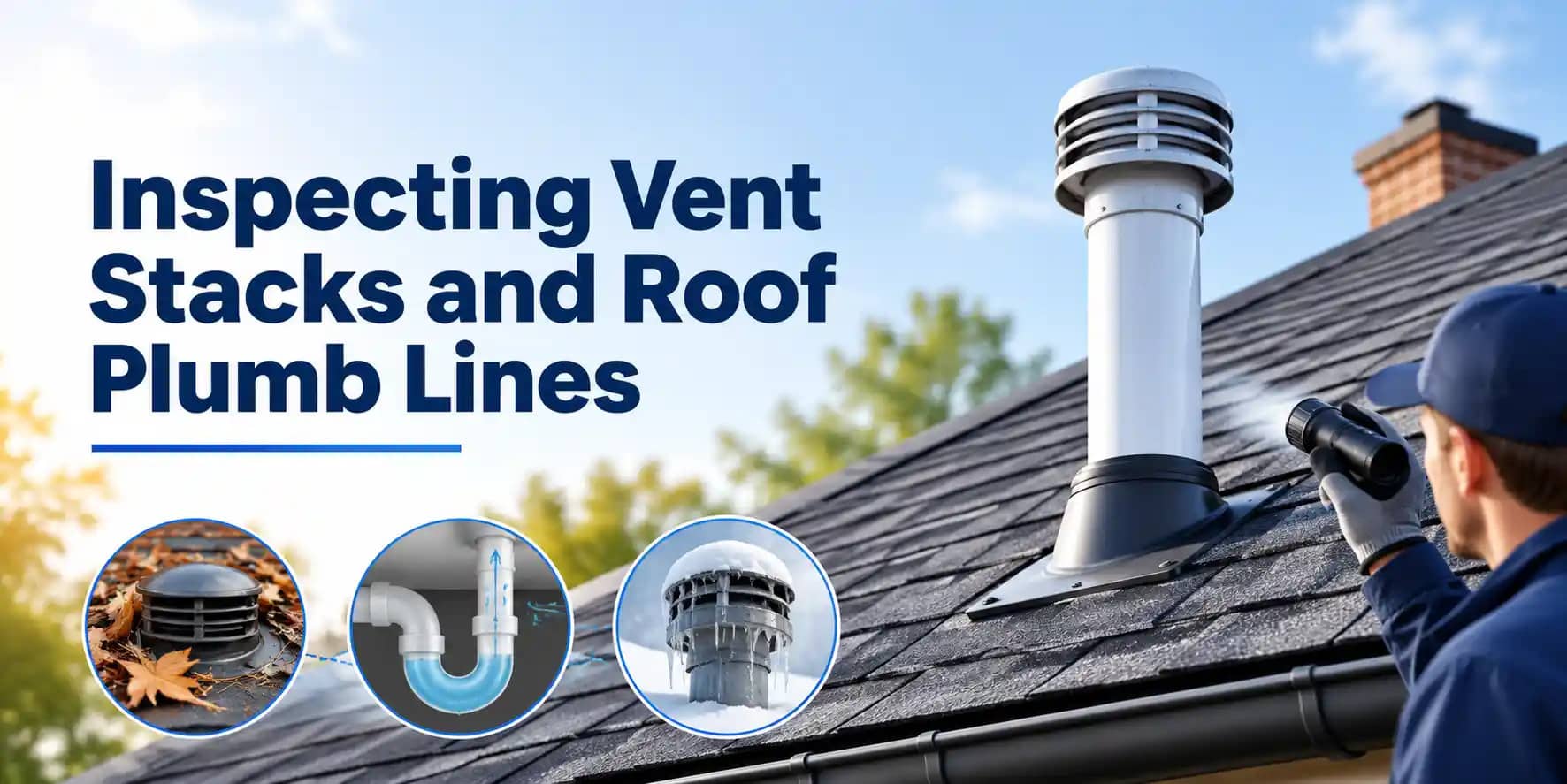 Inspecting Vent Stacks and Roof Plumb Lines