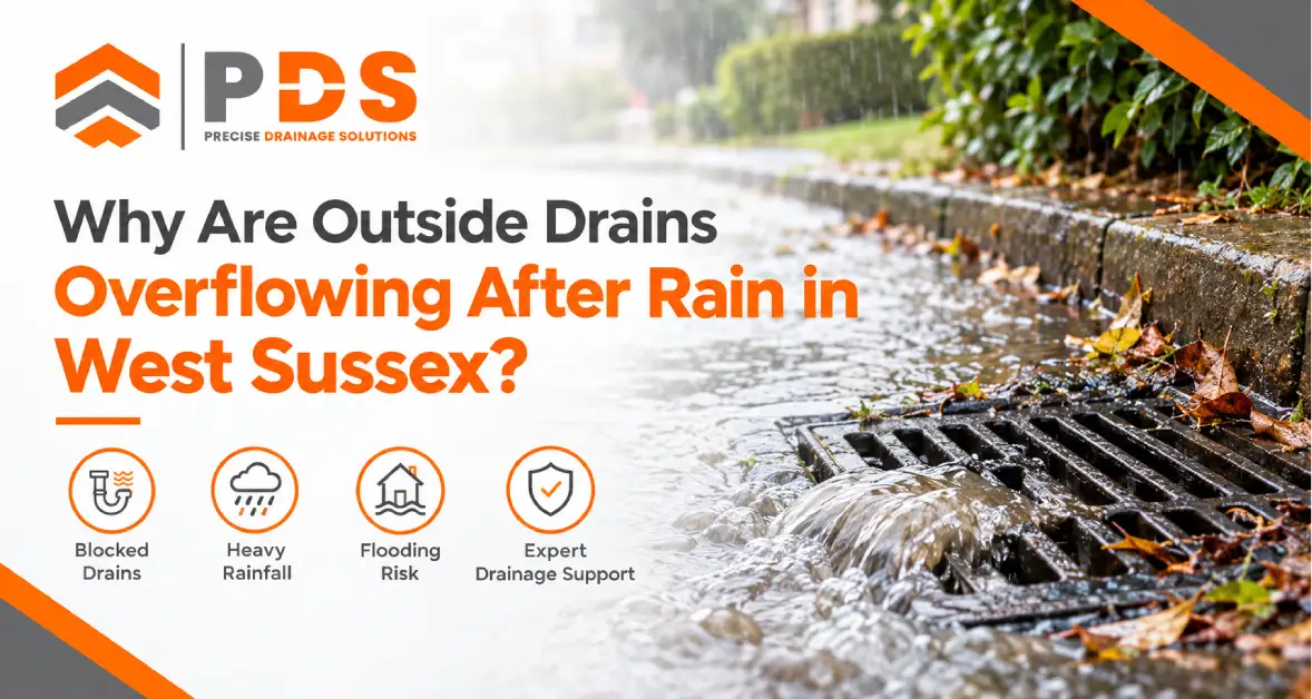 Why Are Outside Drains Overflowing After Rain in West Sussex?