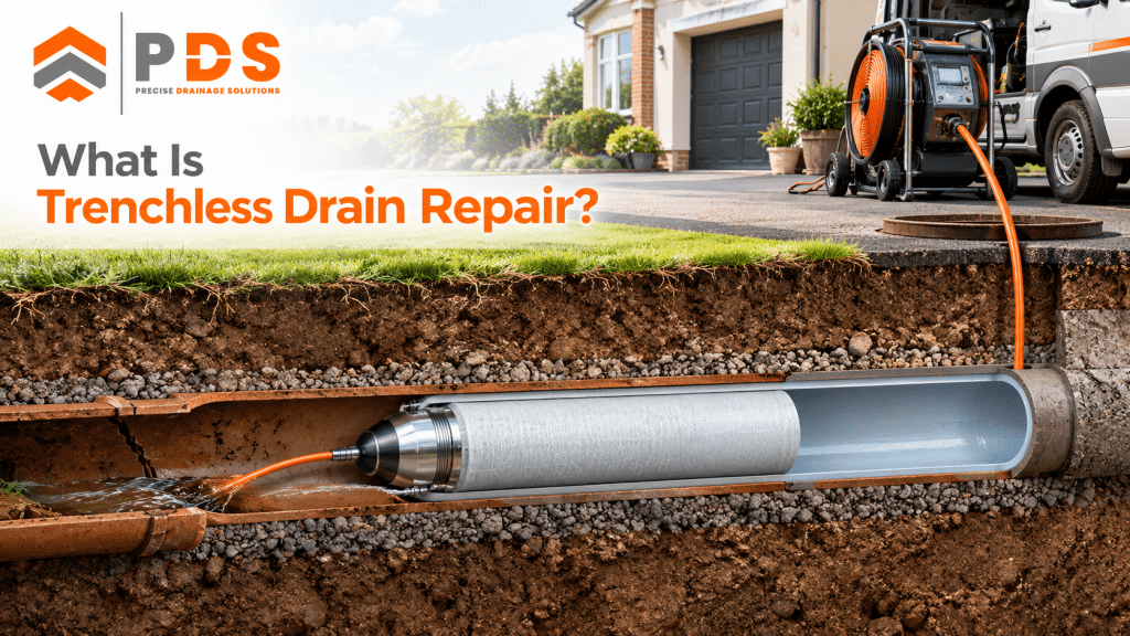 Discover how trenchless drain repair fixes damaged underground pipes with less excavation.